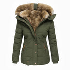Olivia ™ | Manteau d'hiver chaud doublé de fourrure