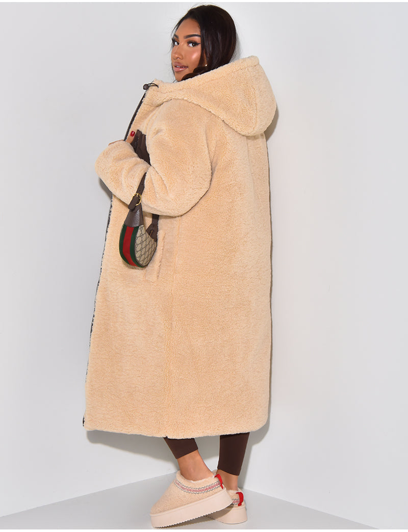 Valérie™ | Manteau d'Hiver Réversible avec Doublure Teddy