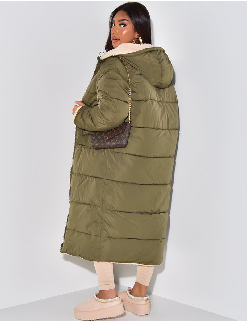 Valérie™ | Manteau d'Hiver Réversible avec Doublure Teddy
