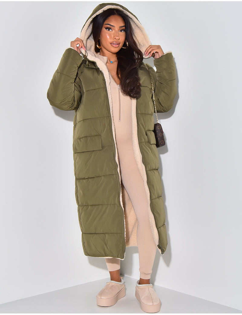Valérie™ | Manteau d'Hiver Réversible avec Doublure Teddy