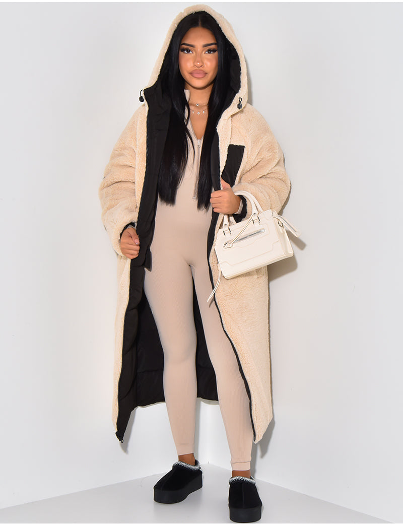 Valérie™ | Manteau d'Hiver Réversible avec Doublure Teddy