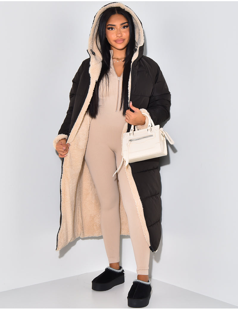 Valérie™ | Manteau d'Hiver Réversible avec Doublure Teddy