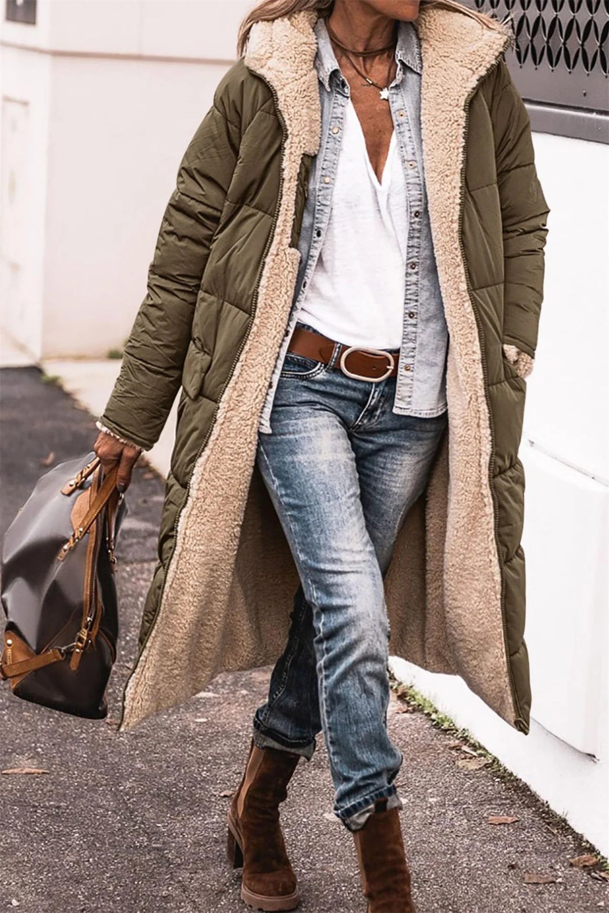 Delphine™ | Manteau Long Confortable 2-en-1