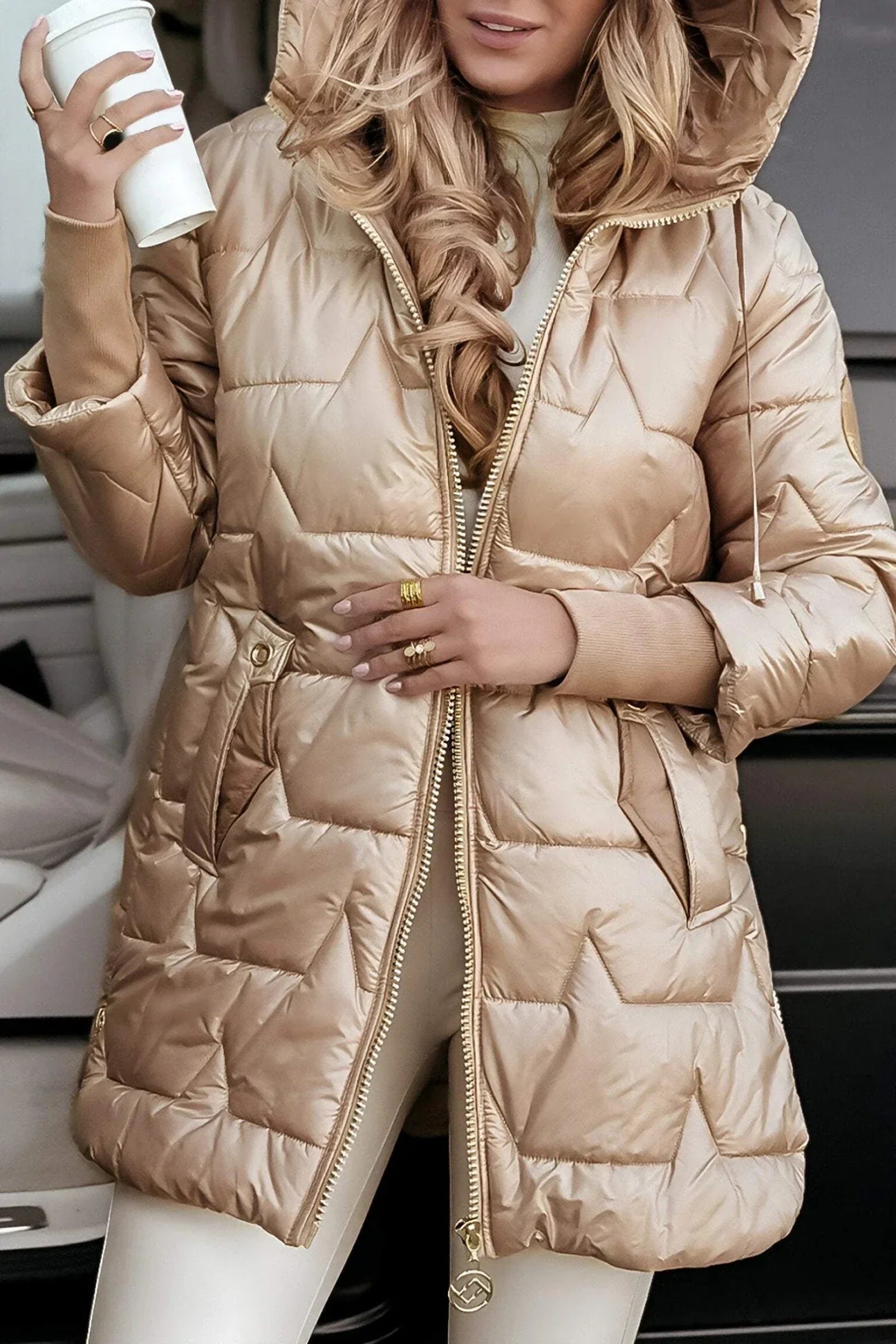 Nolwen™ | Manteau élégant avec capuche et doublure
