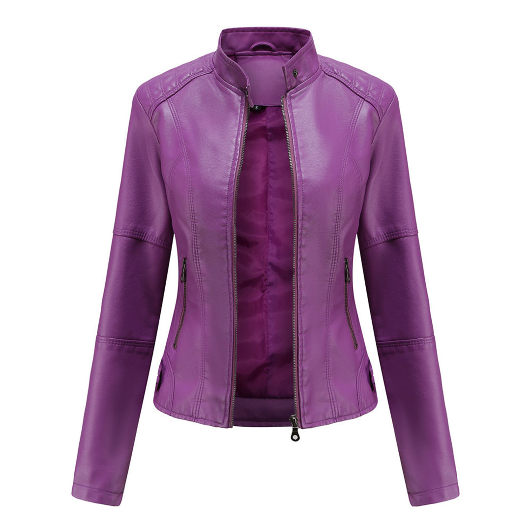 Milena™ | Veste en Cuir Élégante